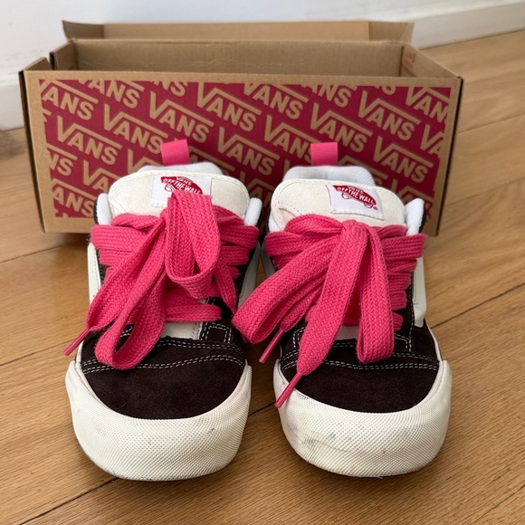 Vans Knu Skool Retro Color Brown/True White Sneakers - Picture 7 of 9